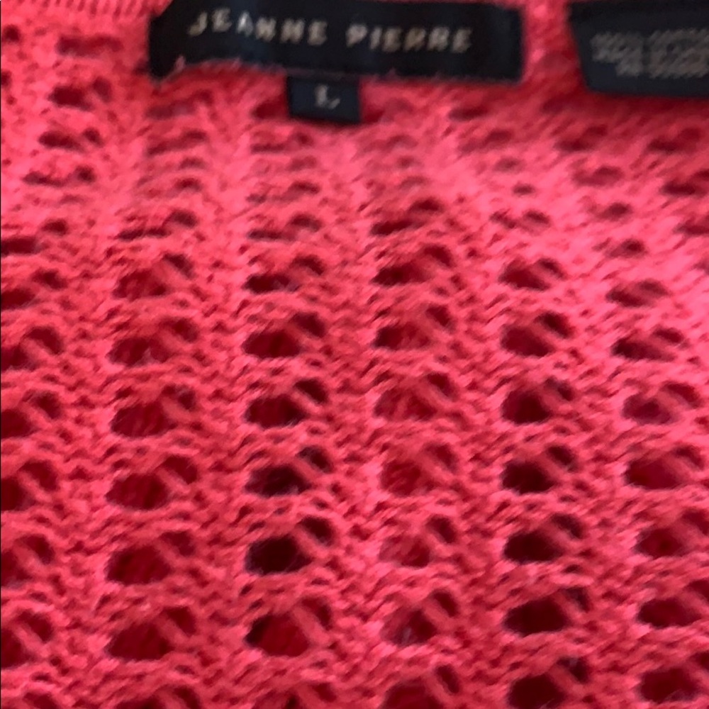 Open weave sweater